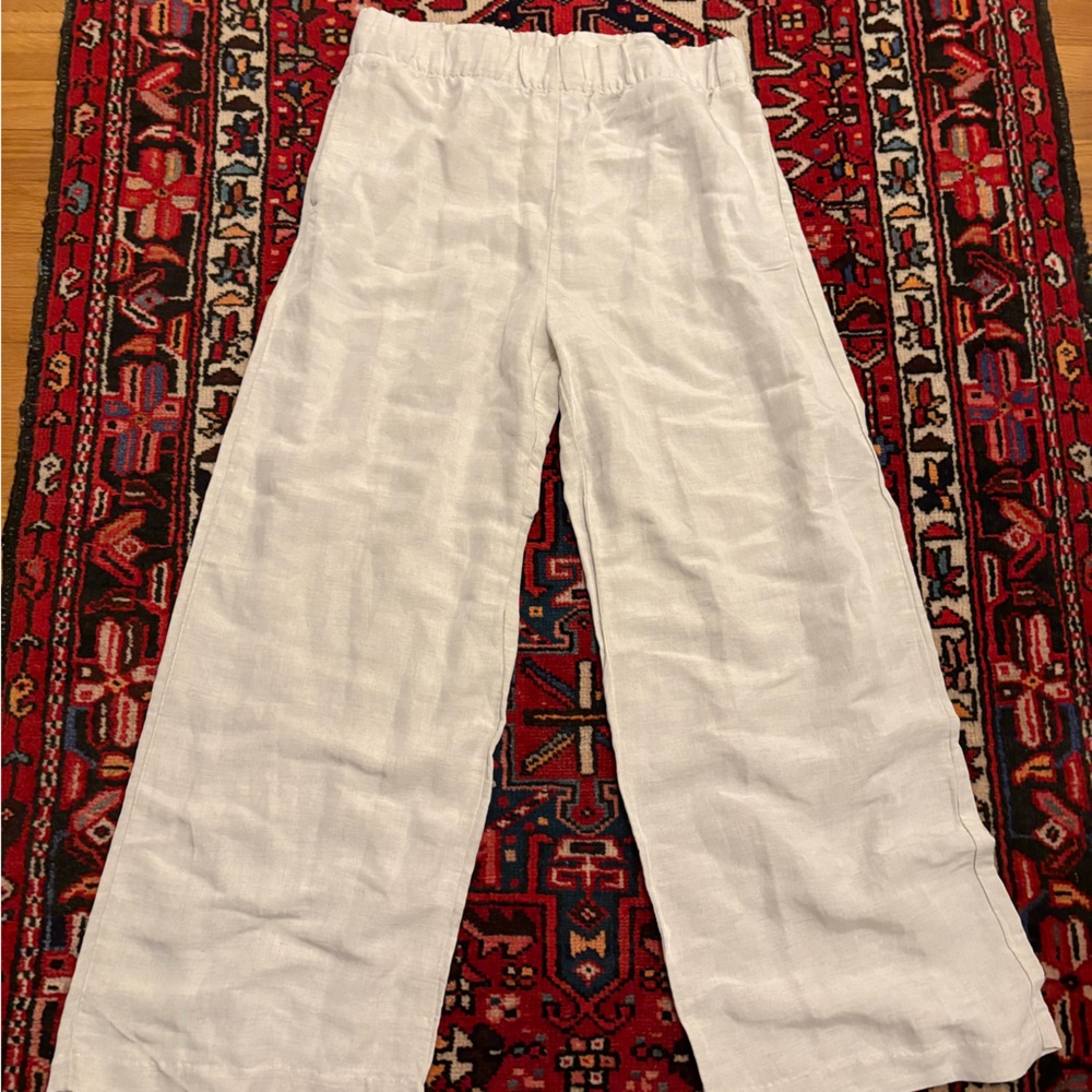New with Tags H&M Women’s Linen Wide Leg Pants, size medium